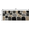 thumbnail image 3 of Chesapeake Pebbles CHARCOAL BLACK Bath Rug Runner (24"x60"), 3 of 4
