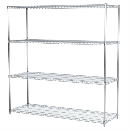 Akro Mils 24x72x74 4 Shelf Wire Shelving Unit Com