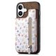 thumbnail image 1 of D10 For iPhone 16 Plus Case Pattern Kickstand Wallet Leather+TPU Phone Cover RFID Blocking - Green, 1 of 5