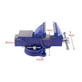 thumbnail image 4 of INTBUYING Étau de Banc 5 Pouces Fer Étau Robuste Pince de Fraisage pour Menuiserie Table, 4 of 6