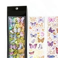 thumbnail image 1 of 3PCS Butterfly Stickers Long Lasting Adhesion Aesthetic Glitter Butterfly Stickers Set for Scrapbooking Journal Album Envelopes, 1 of 3