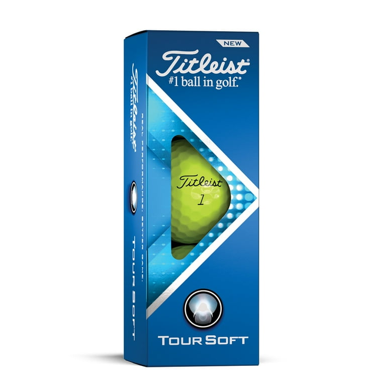 Titleist 2022 Tour Soft Golf Balls, 12 Pack, Yellow