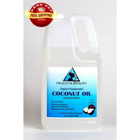 COCONUT OIL FRACTIONATED ORGANIC CARRIER ULTRA REFINED PREMIUM 100% PURE 7 LB