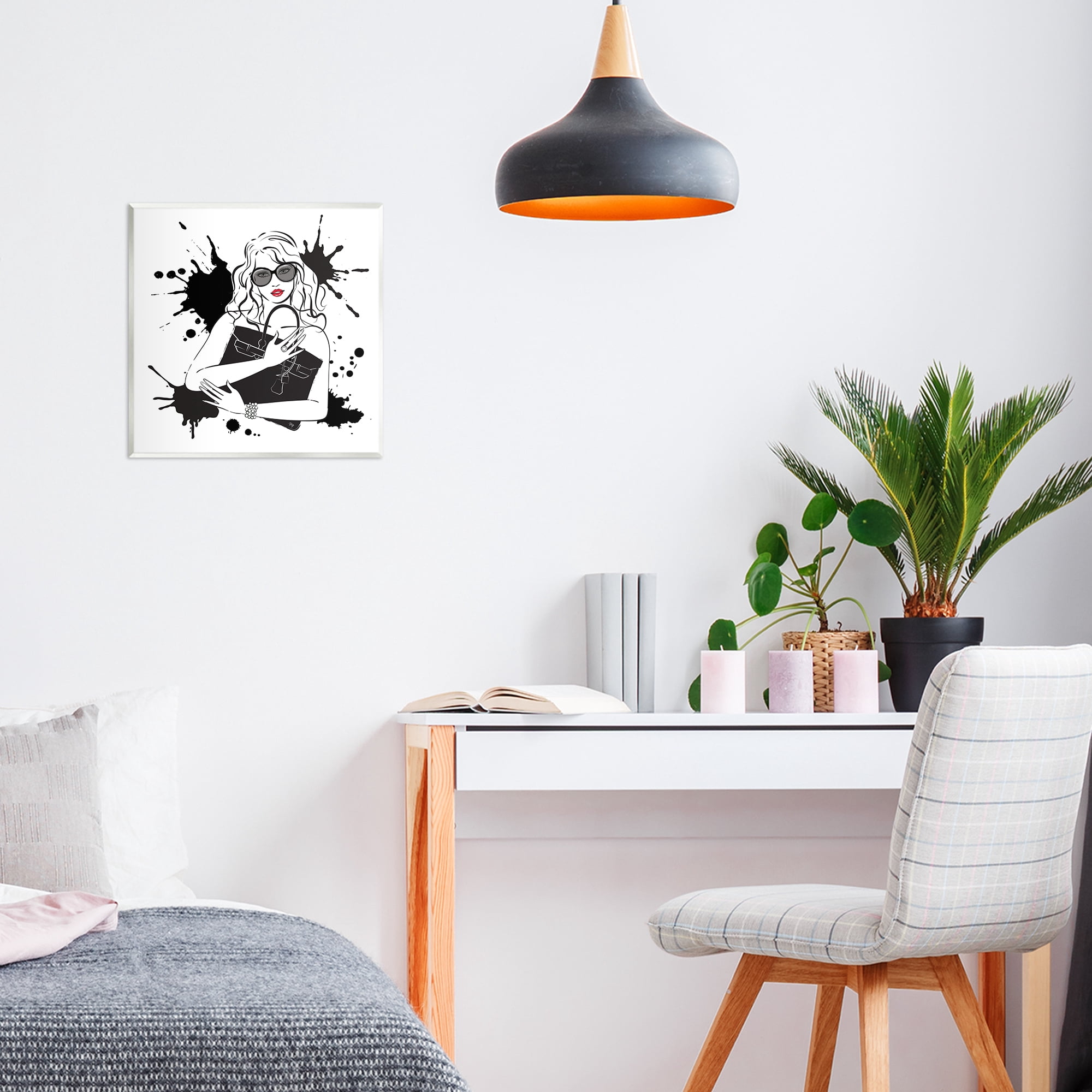 Stupell Industries Black Bag Elegance & Glamour Wall Plaque Art, design by Martina Pavlova