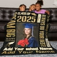 thumbnail image 6 of Graduation Gift Custom Graduation Blanket with Photo Text Class of 2025 Graduate Personalized Name Picture Blankets Throw Blankets Grad Gifts for Seniors College Students, 6 of 9