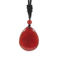 thumbnail image 2 of lionlar Pendentif Pierre Collier Bijoux Faits à la Main Accessoires Femmes Hommes Réglable Rouge, 2 of 8