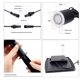 thumbnail image 3 of Paquete de 6 mini focos LED, luz solar empotrable en el suelo, 3 W, luz empotrable en el suelo para exteriores, foco empotrable en el suelo para exteriores, inoxidable, cargable hasta 800 kg, 12 V-24 V CC, color cálido redondo de acero inoxidable [Clase de eficiencia energética A+++] ER, 3 of 5
