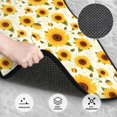thumbnail image 3 of Kdxio European-style Pattern Sunflower A Print Car Floor Mats Universal SUV Front Rear Floor Foot Mats 4-Piece Full Set with Non-Slip Rubber Backing Car Accessories for Most Cars, 3 of 7