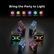 ULTIMEA Go 360° Party Speaker, 300W Peak Power, Bluetooth 5.4, App Control, Dual Wireless Microphone Support,Ultimea Go