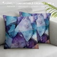 thumbnail image 3 of JEUXUS  Purple Quartz Crystal Pillows Case Soft Throw Pillow Double-Sided Digital Printing Couch Pillowcase Square, 3 of 5