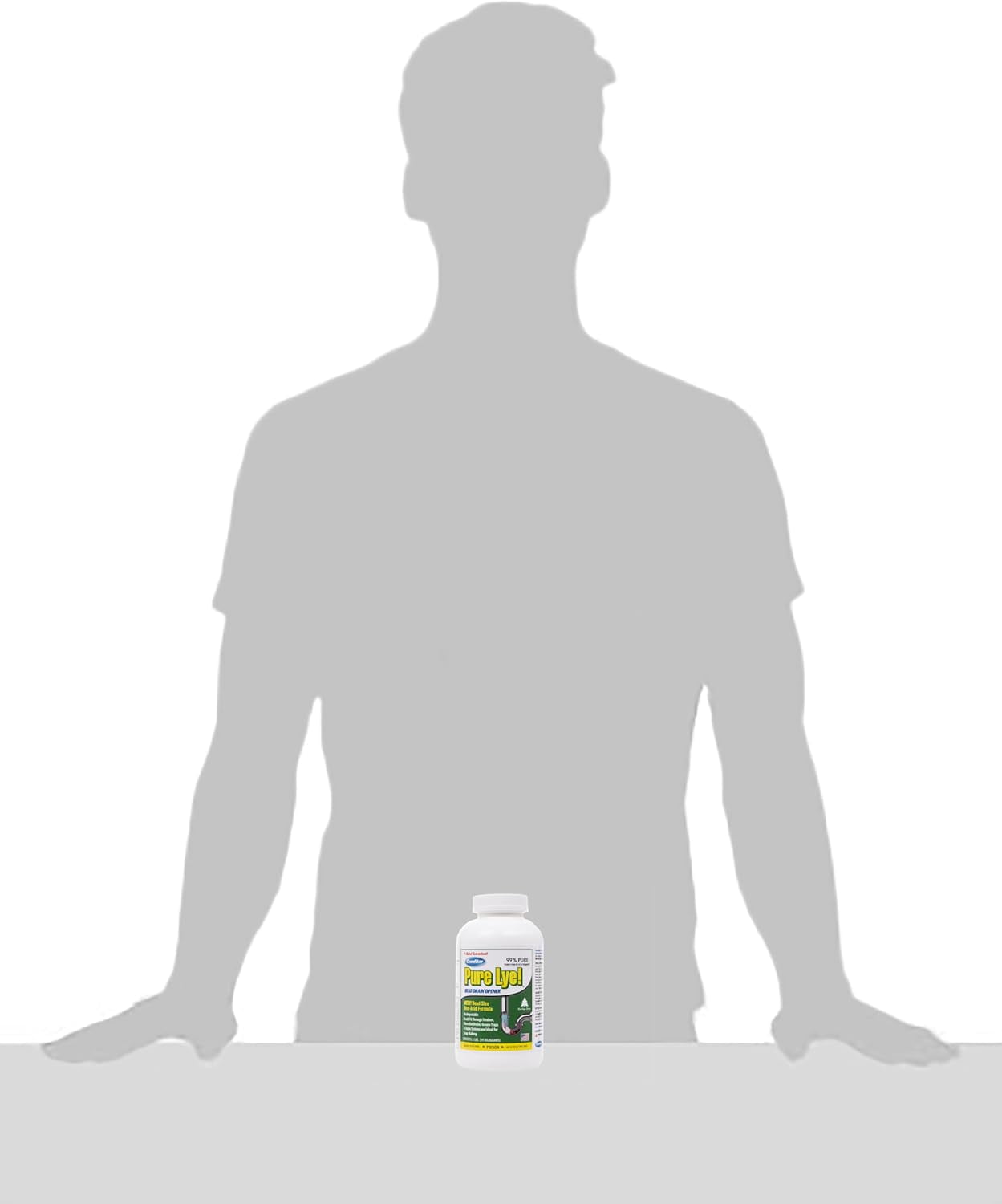 ComStar Pure Lye, 2 lb, Unique Sodium Hydroxide Beads | Drain Opener & Soap Making | Biodegradable, Eco-Friendly (Pack of 12)