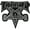 Black/Silver, variant on Thrasher Sk8-Goat Patch Black/Silver
