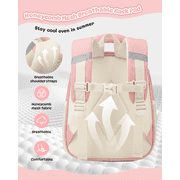 Toddler Backpack Girls Kindergarten Children Cute Preschool Bookbag Lightweight,Cat Pink