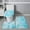 Blue, variant on Velmysta Muddy Rug Washable Traditional 3 Piece Bath Rug Set (16" x 20"+18" x 20"+20" x 30" Rug, Contour Rug & Toilet Lid) – Red Color