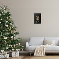 thumbnail image 2 of Stupell Industries Vintage Holiday Bell on Black Holiday Painting Black Framed Art Print Wall Art, 12 x 18, 2 of 8