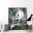 thumbnail image 2 of Pintura de diamante con diamantes de imitación 5D, hecha a mano, lobo, 30x40cm, para decoración del hogar, pintura de diamante completa, 2 of 4