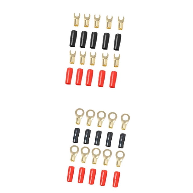 10 Pares De Terminales Del Y De La Bifurcación De 8 AWG Conectores De Cable De Alambre Resistentes A La Corrosión Macarena Terminal de conector de anillo de 8 AWG