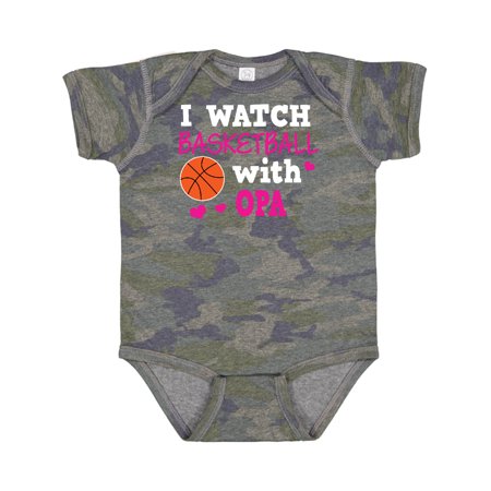 

Inktastic I Watch Basketball with Opa Gift Baby Girl Bodysuit