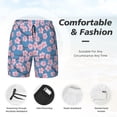thumbnail image 5 of Daiia Orchids Flowers Mens Swim Trunks Swim Shorts Quick Dry Swim Shorts with Mesh Lining Pockets-X-Large, 5 of 9