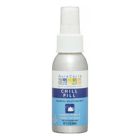Aura Cacia Essential Solutions Mist, Chill Pill, 2 Fl Oz