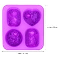 thumbnail image 2 of BRIGHTFUFU 1 unid Hecho a mano Maquillaje Molde Práctico Jabón Vela Molde DIY Molde de silicona DIY, 2 of 7