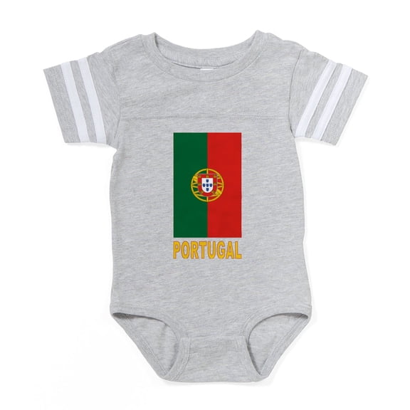 CafePress - FL Portugal_Sigg - Cute Infant Baby Football Bodysuit