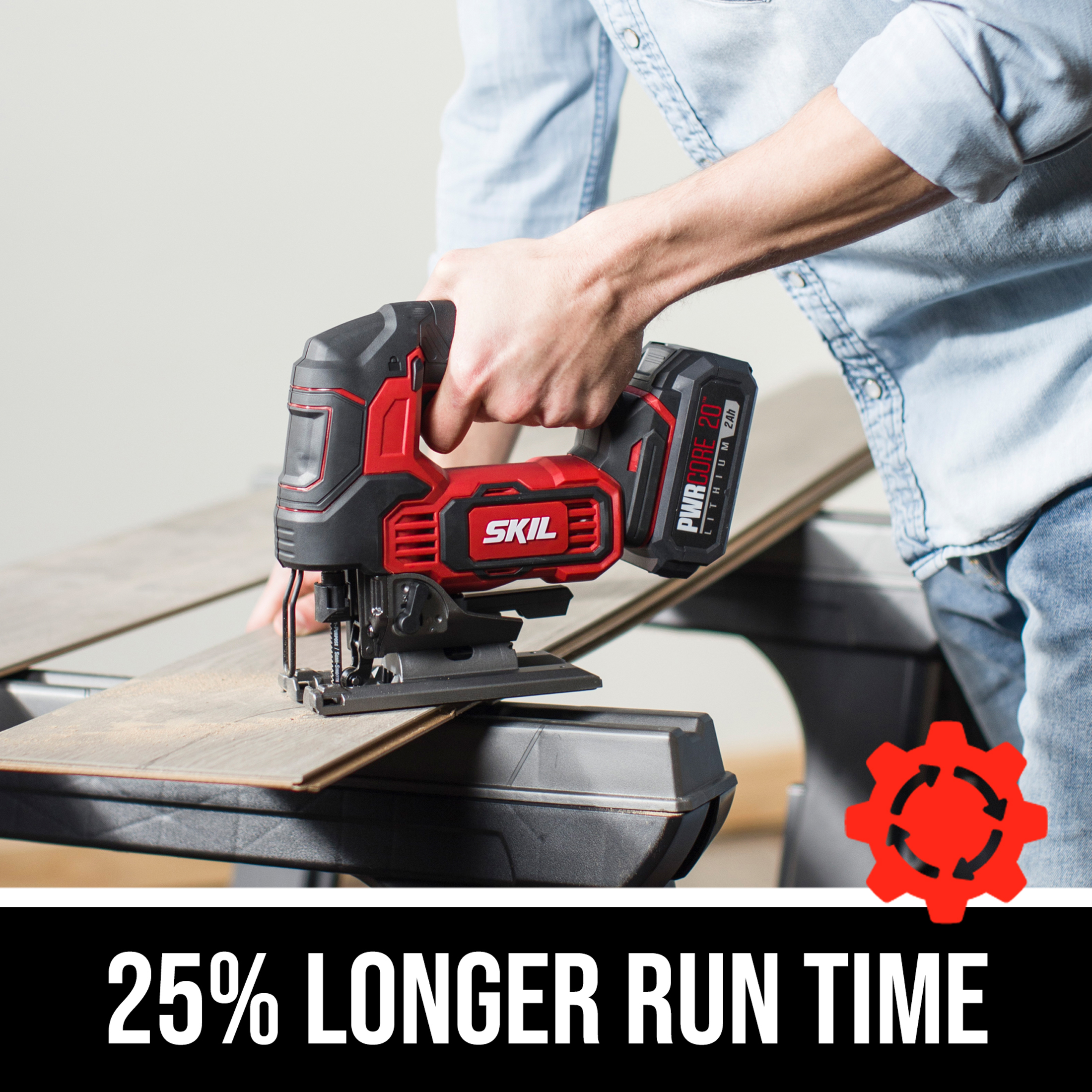 SKIL PWR CORE 20V Cordless Jigsaw Kit with Battery photo 3