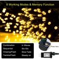thumbnail image 2 of Cadena de luces navideñas para exteriores 204 pies 600 LED para árbol de Navidad, fiesta de barbacoa, patio o decoración de bodas Adepaton CJWUS-6470, 2 of 7