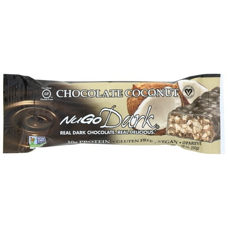 (12 Pack)Nugo Dark Chocolate Coconut Bar, 1.76 oz.