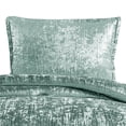 thumbnail image 2 of Jay 2 Piece Twin Comforter Set, Polyester Velvet Deluxe Texture, Green- Saltoro Sherpi, 2 of 5