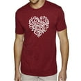 thumbnail image 1 of LA Pop Art Men's Premium Blend Word Art T-shirt - LOVE, 1 of 2