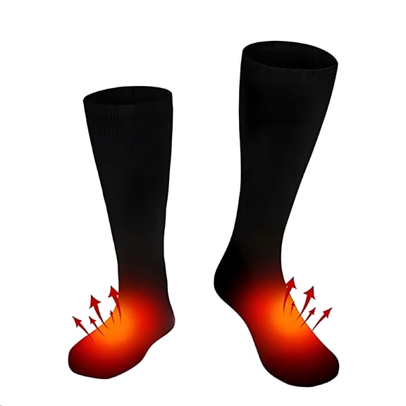 TELOLY Electric Heated Socks Electric Rechargeable Heating Settings Thermal Sock for Men and Women Heating Socks Rechargeable (Not Include Battery)