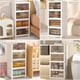 thumbnail image 2 of Cajas de Almacenamiento, Cajas Organizadoras de Plástico de 4 Niveles con Tapa de 23 Cuartos de Galón, Contenedores de Almacenamiento Apilables con Ruedas, Cajas de Almacenamiento Plegables, 2 of 6