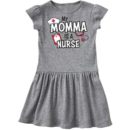 

Inktastic My Momma is a Nurse Gift Toddler Girl Dress