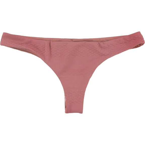 Tavik Womens Ali Mini Textured Bikini Swim Bottom, Pink, X-Small