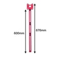 thumbnail image 3 of 400mm Aluminum Alloy Milling Grooves Bracket with Base Detachable Woodworking Router  Jig Hole Opener for Trimming Machine Carpentry  Cutting Positioning Guide Board, 3 of 7