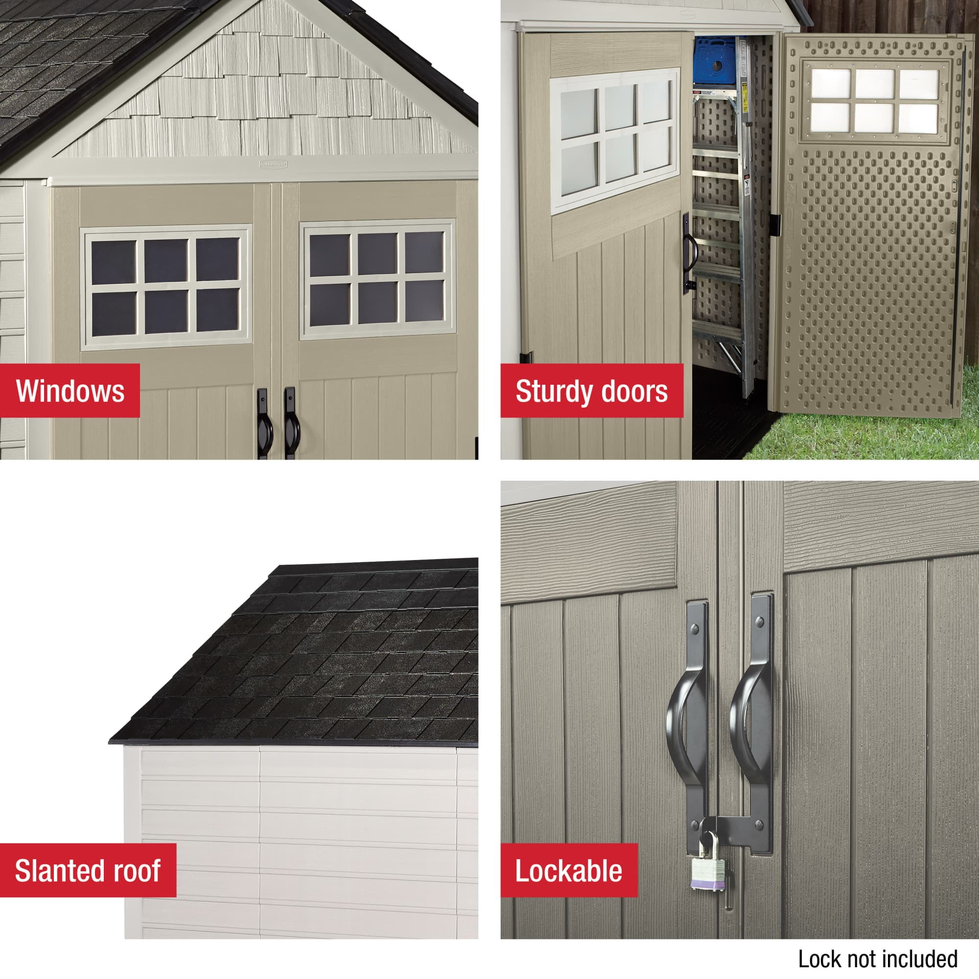 Rubbermaid 7 ft. x 7 ft. Shed