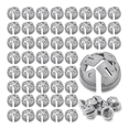 thumbnail image 1 of 1/2 In. Non Metallic Button Push-in Bulk Connector Gray NM Cable Connector Electrical Conduit Fittings Fits for 1/2 Inch, 1 of 6