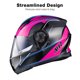thumbnail image 5 of AHR Motorcycle Flip up Full Face DOT Helmet Bluetooth 5.0 Headset Dual Visor L, 5 of 9