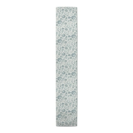 

Creative Products Blue Multi Shell on Gray 16 x 72 Cotton Twill Table Runner