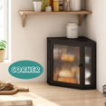 thumbnail image 2 of Bread Box viewcare Corner para encimera de cocina, madera de bambú, 2 of 7