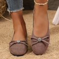thumbnail image 5 of YOUYEDIAN Loafers for Women Fashion Bowtie Deco Round Toe Casual Slip On Low Heel Flats Versatile Comfy Outdoor Shoes, 5 of 5