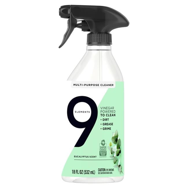 9 Elements 1023956 18 oz Eucalyptus Scent MultiPurpose Cleaner Liquid