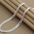 thumbnail image 3 of Collier de Luxe 5mm Argent Chaîne 20 Pouces Mode Pouces Femmes Hommes Chaîne Y9I9, 3 of 6