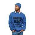 thumbnail image 6 of Purpose Fixes Everything® Unisex Crewneck Sweatshirt, S - 3XL,Black Letters, 6 of 8