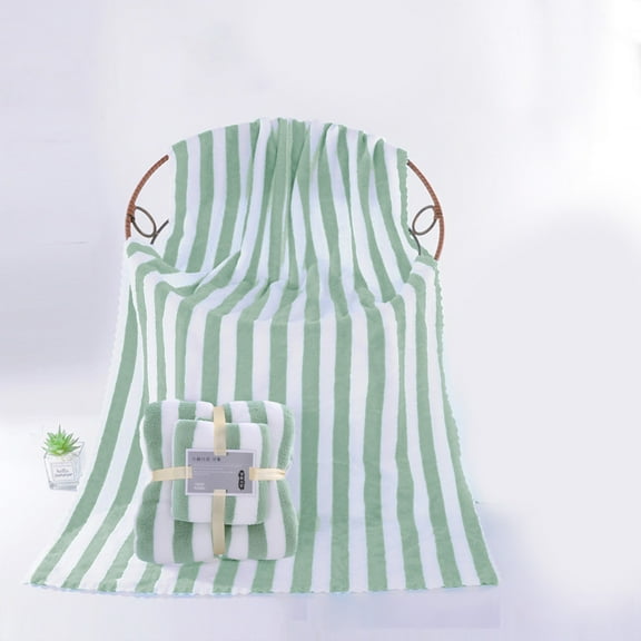 2 PCS Velvet Bath Towels - Lightweight, Absorbent, Super Fluffy and Fast Drying Towel for Travel, Vacation, Fitness and Yoga, Soft Comfortable Bathroom Towel Set