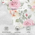 thumbnail image 3 of Rose Flowers Pink Cotton Face Towels Soft Hand Towel Absorbent Bathroom Towel for Kitchen Hotel Decoration, 3 of 7