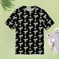 thumbnail image 4 of Martini Lime Pattern Women's Short Sleeve Tops Casual Blouses T Shirt, 4 of 6