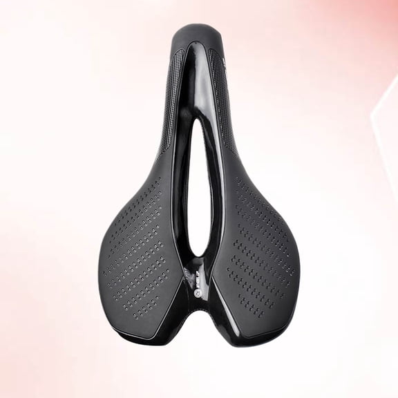 Minkissy Black Comfortable Bicycle Saddle Wide Rear Pad Shockproof Ergonomic 1Set