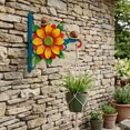 thumbnail image 5 of Aoznliie Wall Hooks, Decorative Metal Wall Hooks with Cute Animal Flower Patterns, Rustproof Iron Hangers for Plant Baskets Lanterns, 9x8 in, 5 of 6